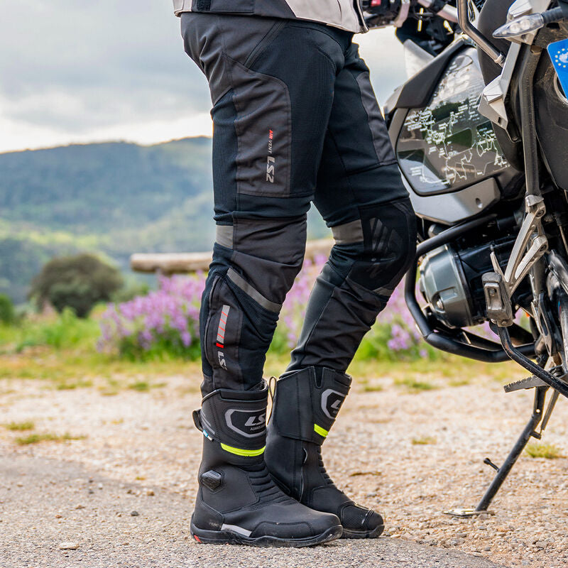 LS2 Como Air Textile Trouser Black / Dark Grey FREE 1 YEAR Returns, FREE UK Delivery | ThrottleChimp