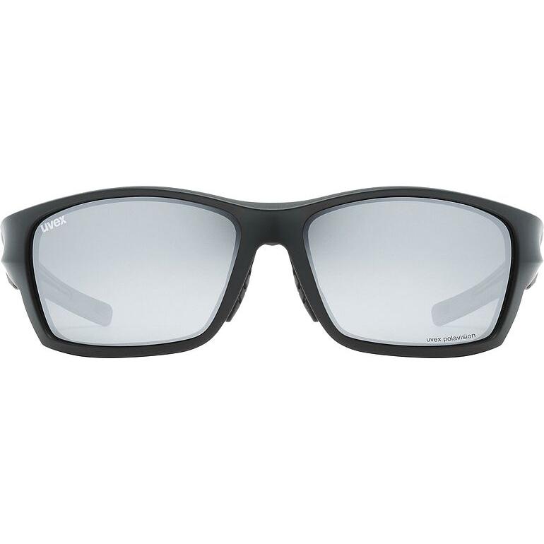 Uvex SP 232 Polarised Sunglasses Black / Silver FREE 1 YEAR Returns, FREE UK Delivery | ThrottleChimp