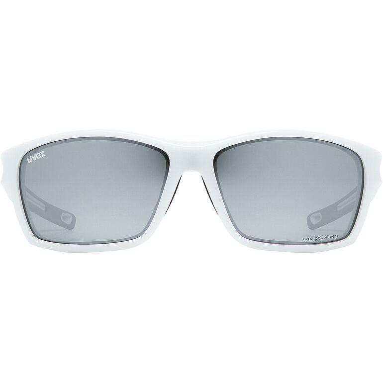 Uvex SP 232 Polarised Sunglasses Matt White FREE 1 YEAR Returns, FREE UK Delivery | ThrottleChimp