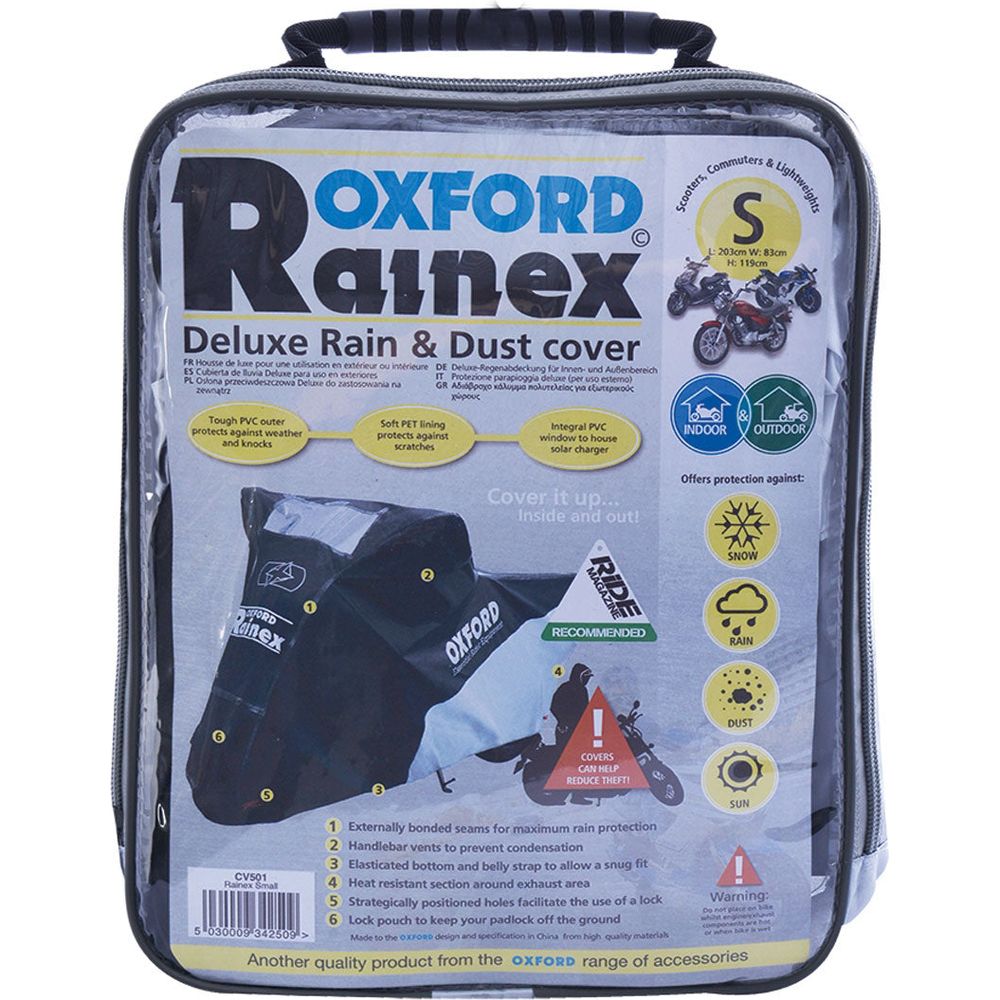 Oxford Rainex Outdoor Cover Black / White FREE 1 YEAR Returns, FREE UK Delivery | ThrottleChimp