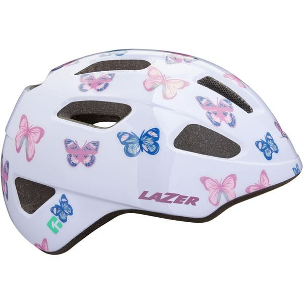Lazer NutZ 2.0 KinetiCore Youth Helmet Butterfly - FREE 1 YEAR Returns, FREE UK Delivery | ThrottleChimp