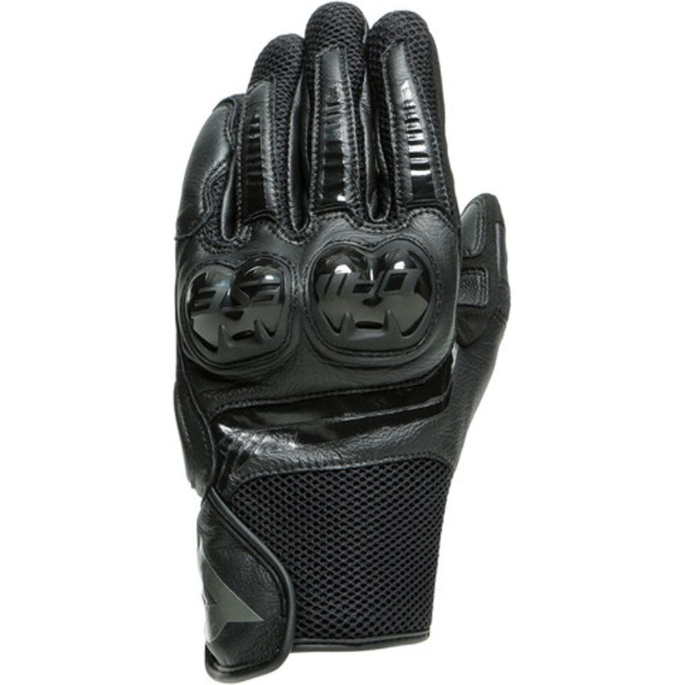 Dainese MIG 3 Leather Gloves Black / Black FREE 1 YEAR Returns, FREE UK Delivery | ThrottleChimp