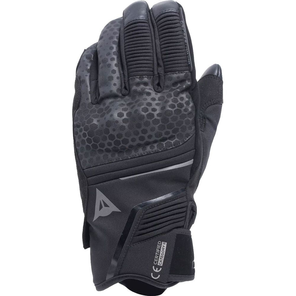 Dainese Tempest 2 D-Dry Short Thermal Textile Gloves Black