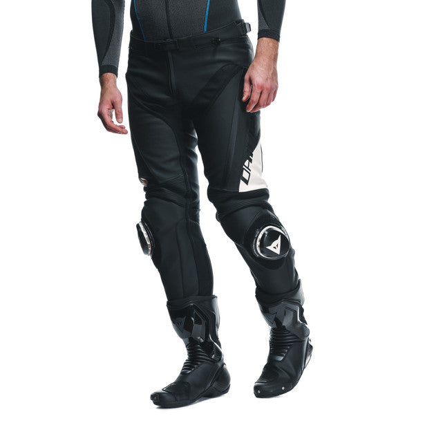 Dainese Delta 4 Leather Trouser Black / White FREE 1 YEAR Returns, FREE UK Delivery | ThrottleChimp