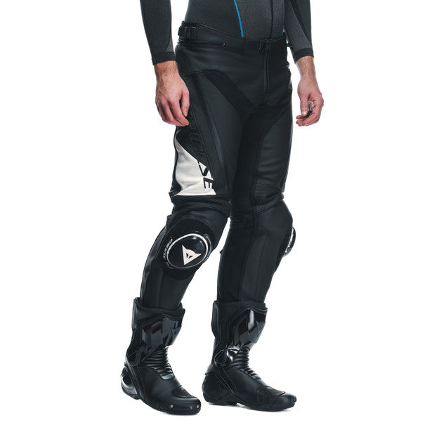 Dainese Delta 4 Leather Trouser Black / White FREE 1 YEAR Returns, FREE UK Delivery | ThrottleChimp