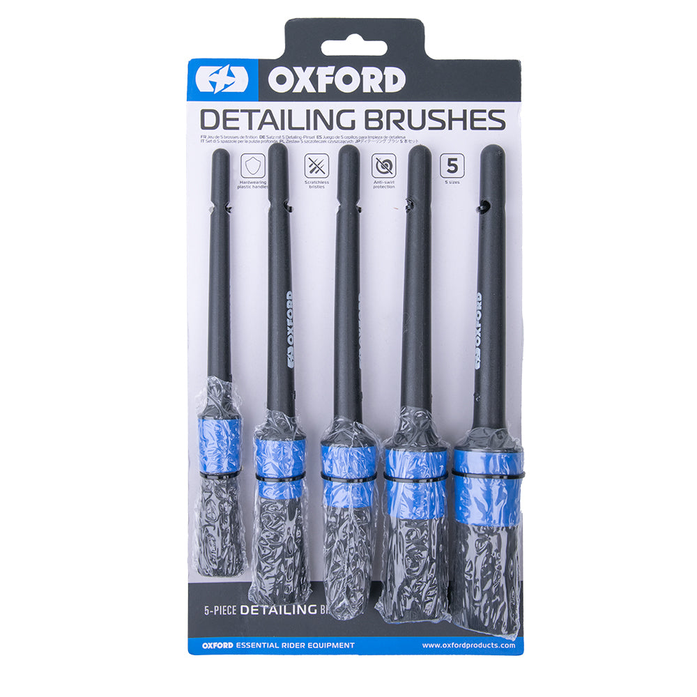 Oxford Detailing Brush Black - Pack Of 5 FREE 1 YEAR Returns, FREE UK Delivery | ThrottleChimp