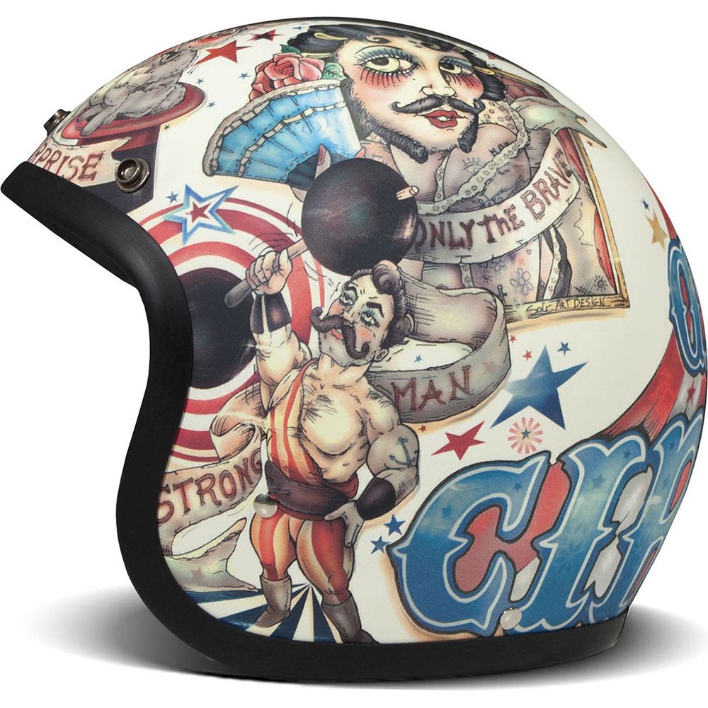 DMD Vintage Standard Open Face Helmet Circus FREE 1 YEAR Returns, FREE UK Delivery | ThrottleChimp