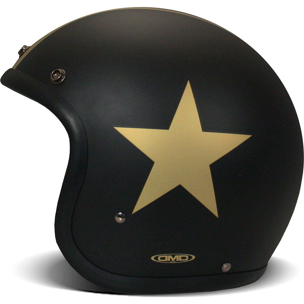 DMD Vintage Standard Open Face Helmet Star Gold FREE 1 YEAR Returns, FREE UK Delivery | ThrottleChimp
