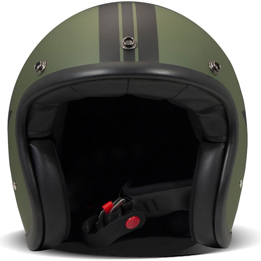 DMD Vintage Standard Open Face Helmet Star Green FREE 1 YEAR Returns, FREE UK Delivery | ThrottleChimp