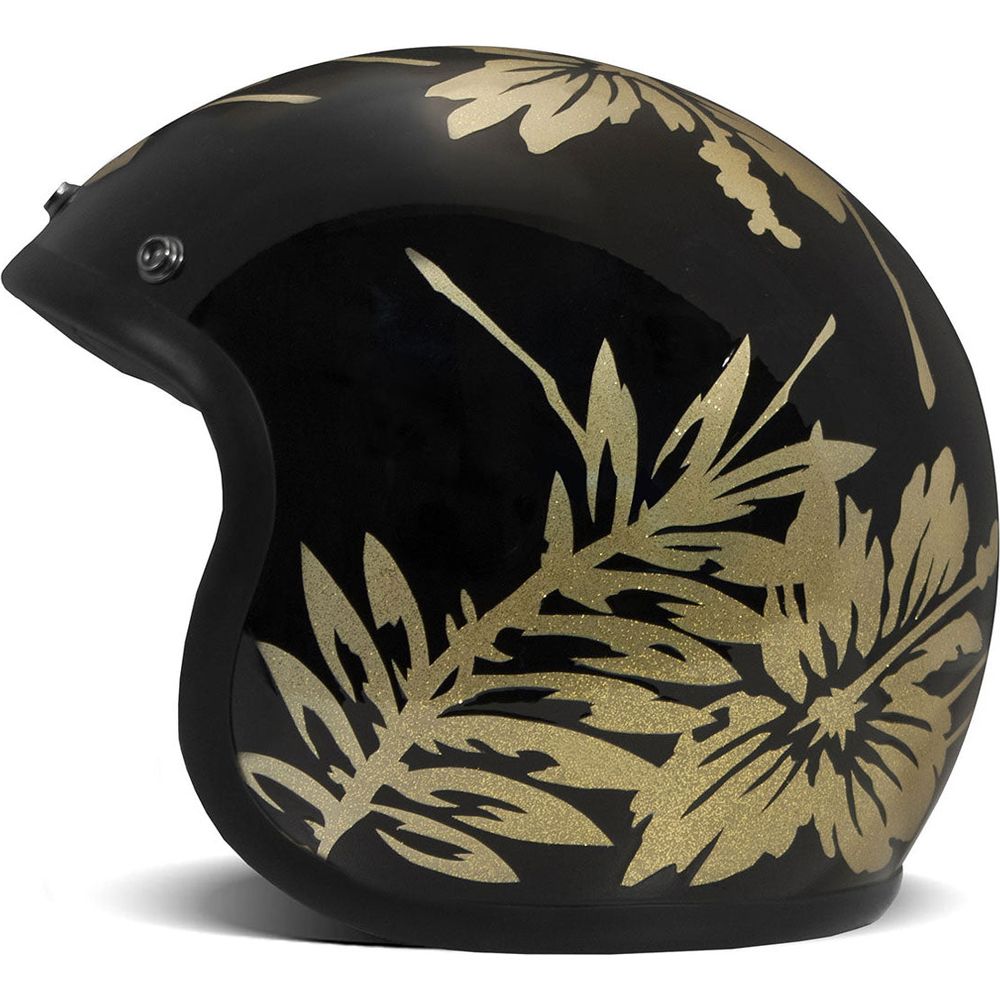 DMD Vintage Standard Open Face Helmet Flower FREE 1 YEAR Returns, FREE UK Delivery | ThrottleChimp
