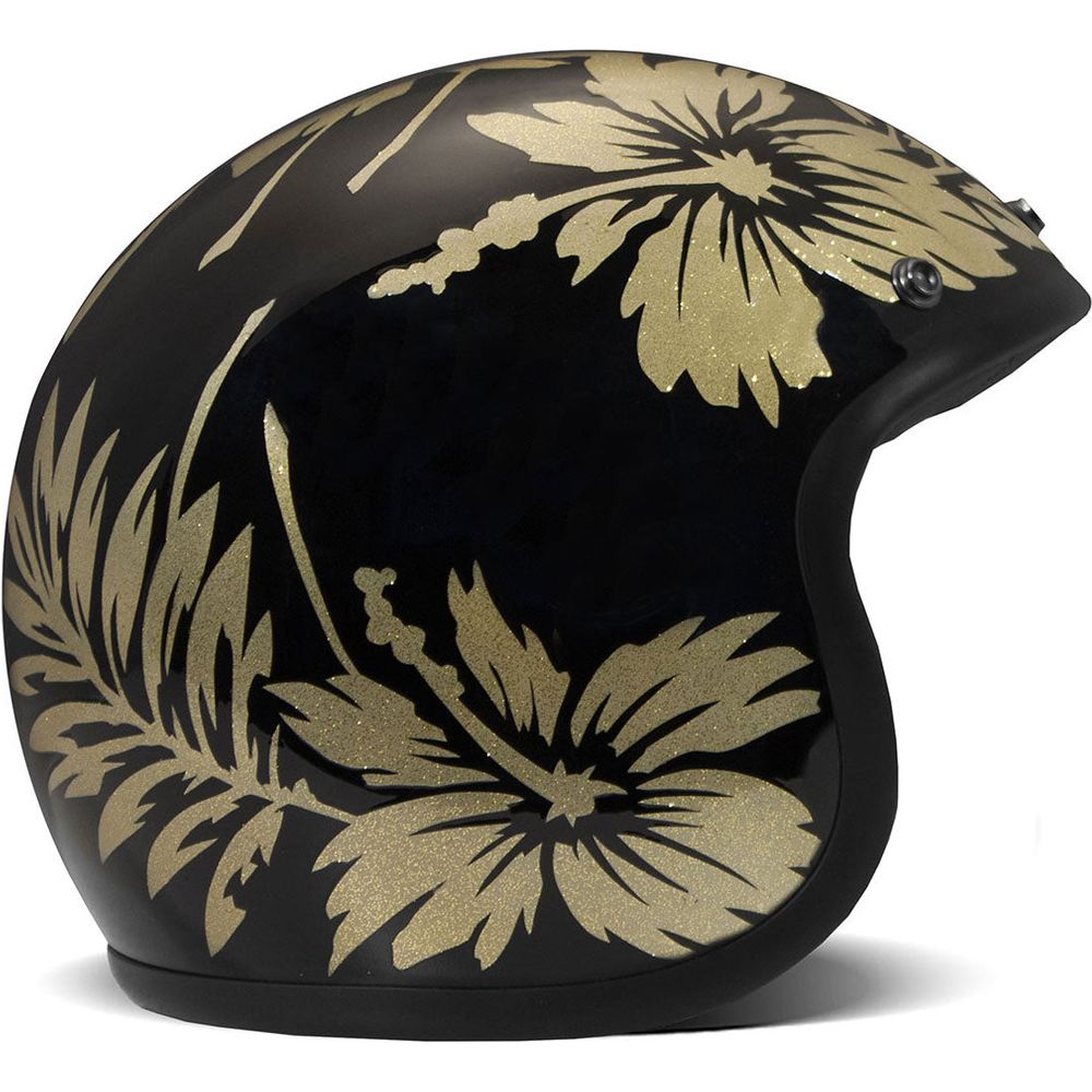 DMD Vintage Standard Open Face Helmet Flower FREE 1 YEAR Returns, FREE UK Delivery | ThrottleChimp