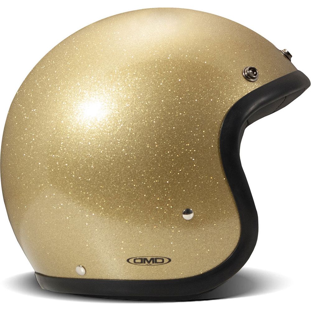 DMD Vintage Standard Open Face Helmet Glitter Gold FREE 1 YEAR Returns, FREE UK Delivery | ThrottleChimp