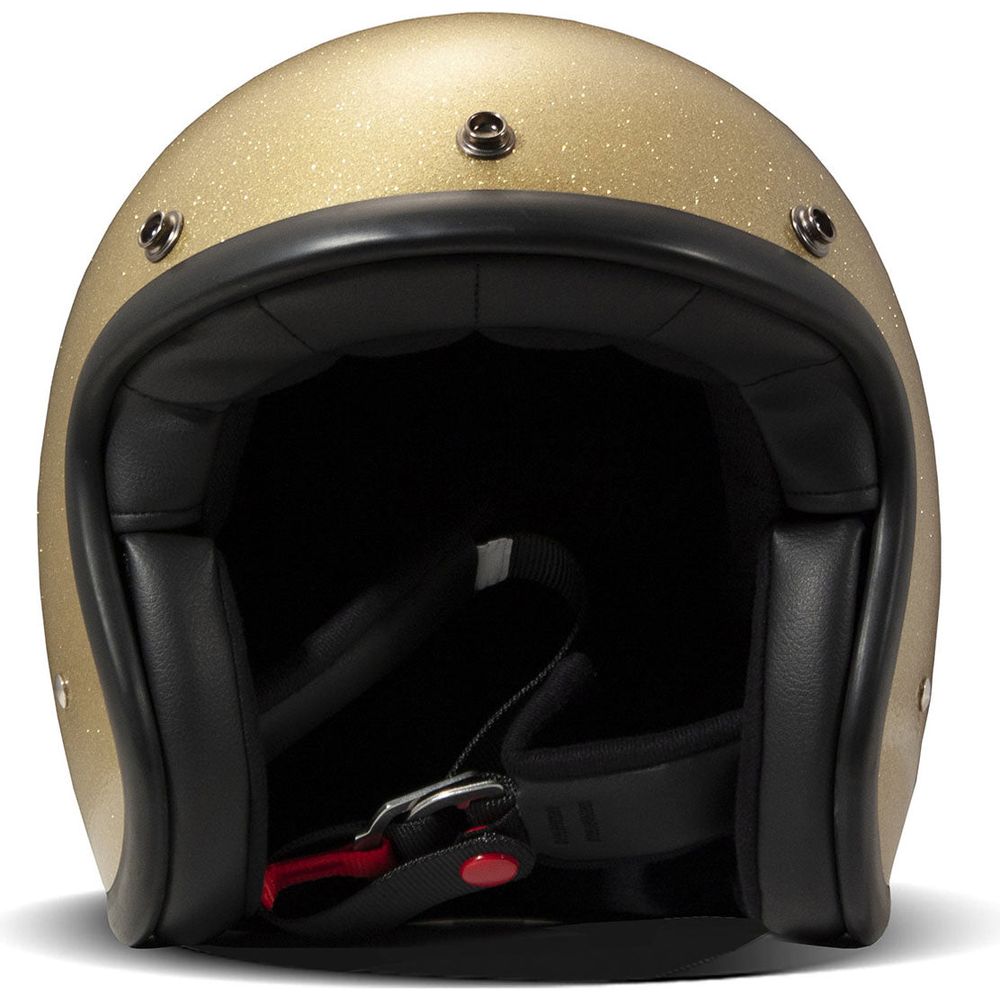 DMD Vintage Standard Open Face Helmet Glitter Gold FREE 1 YEAR Returns, FREE UK Delivery | ThrottleChimp