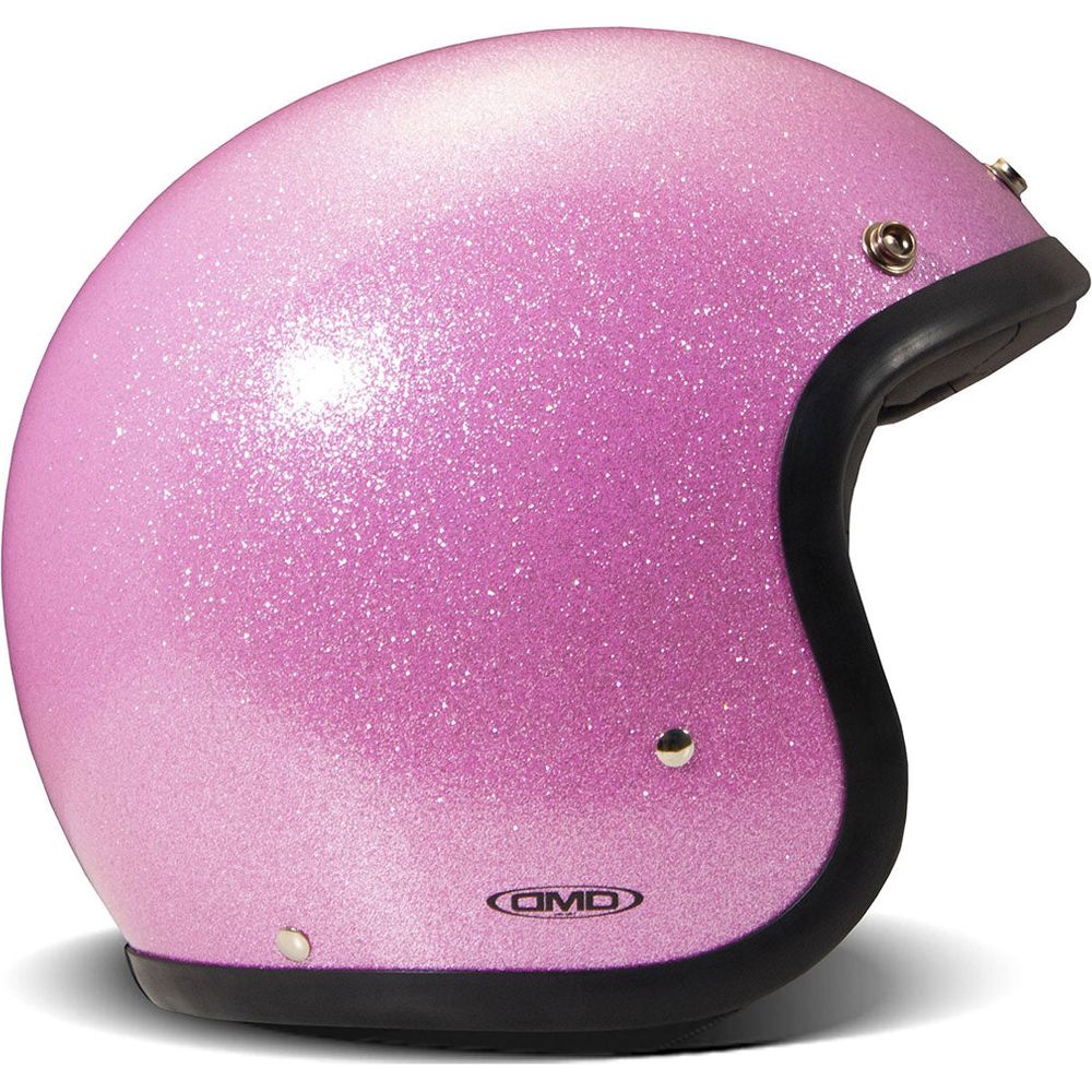 DMD Vintage Standard Open Face Helmet Glitter Pink FREE 1 YEAR Returns, FREE UK Delivery | ThrottleChimp