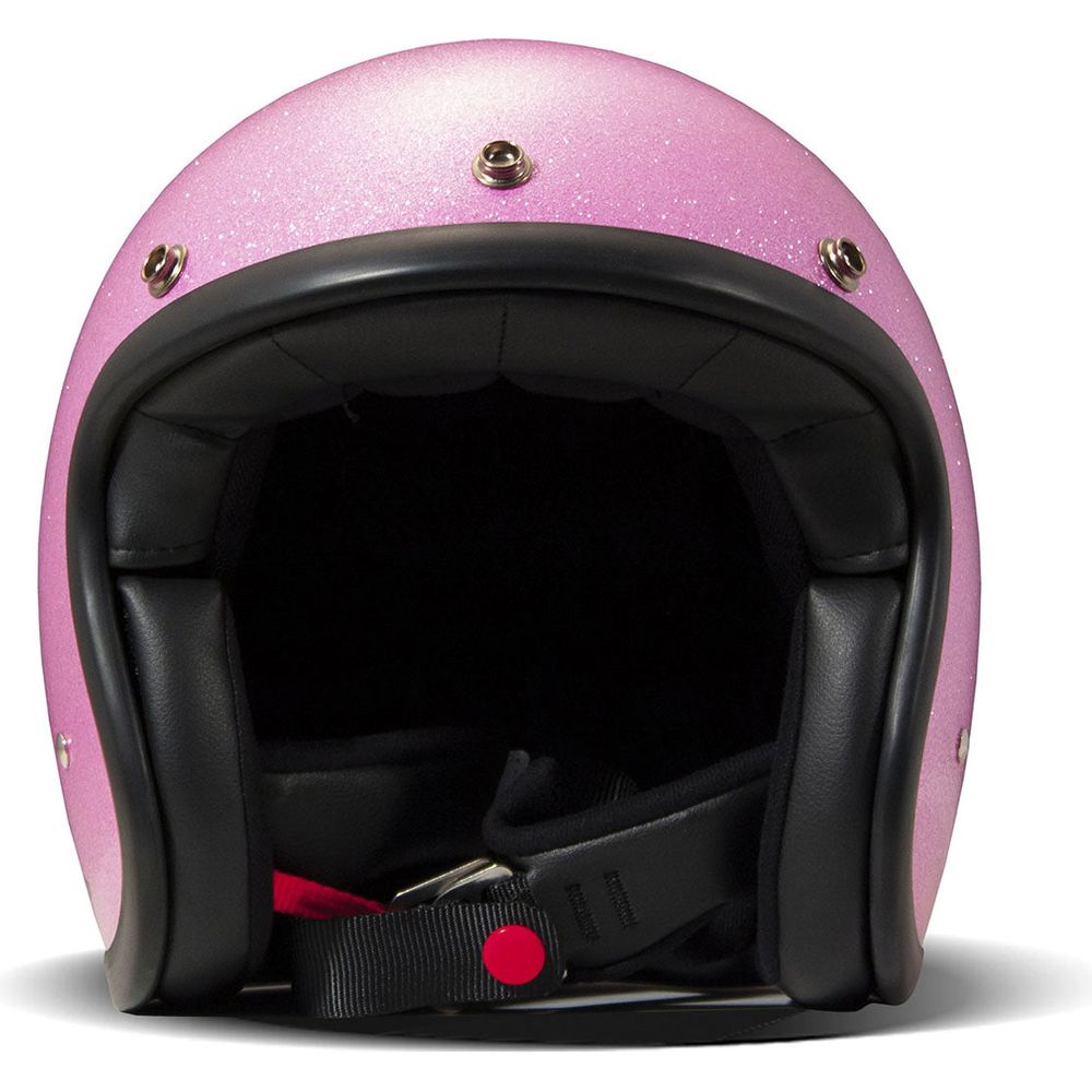 DMD Vintage Standard Open Face Helmet Glitter Pink FREE 1 YEAR Returns, FREE UK Delivery | ThrottleChimp