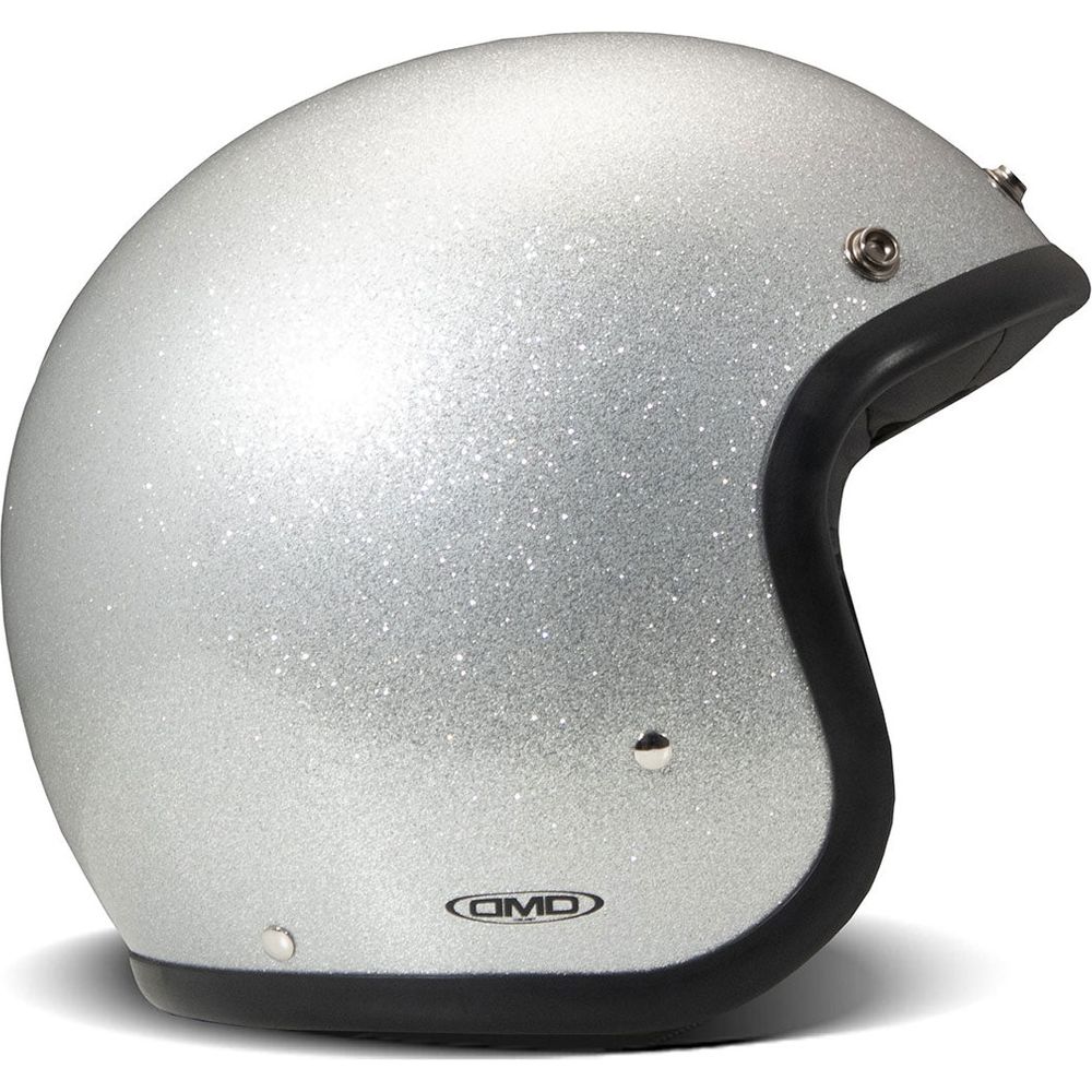 DMD Vintage Standard Open Face Helmet Silver FREE 1 YEAR Returns, FREE UK Delivery | ThrottleChimp