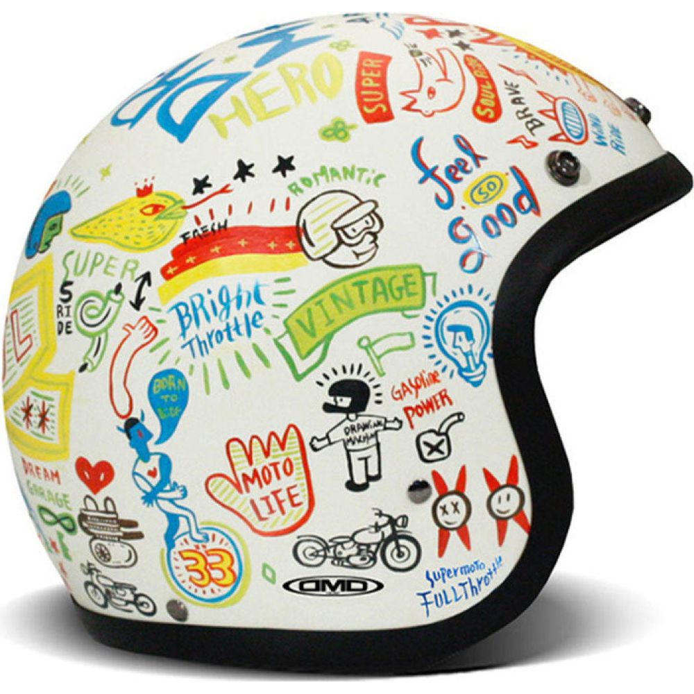 DMD Vintage Standard Open Face Helmet Soul FREE 1 YEAR Returns, FREE UK Delivery | ThrottleChimp