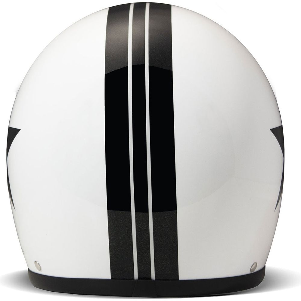 DMD Vintage Standard Open Face Helmet Star White FREE 1 YEAR Returns, FREE UK Delivery | ThrottleChimp