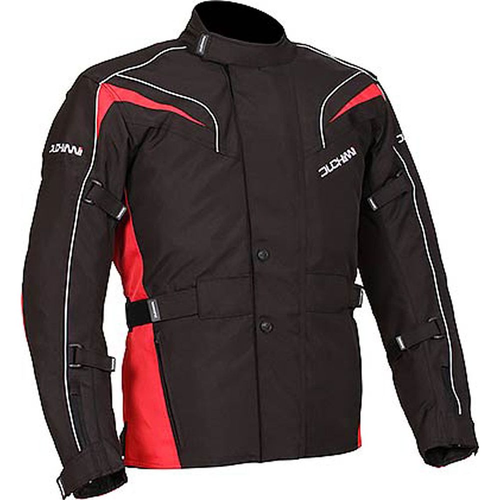 Duchinni Hurricane Textile Jacket Black / Red FREE 1 YEAR Returns, FREE UK Delivery | ThrottleChimp