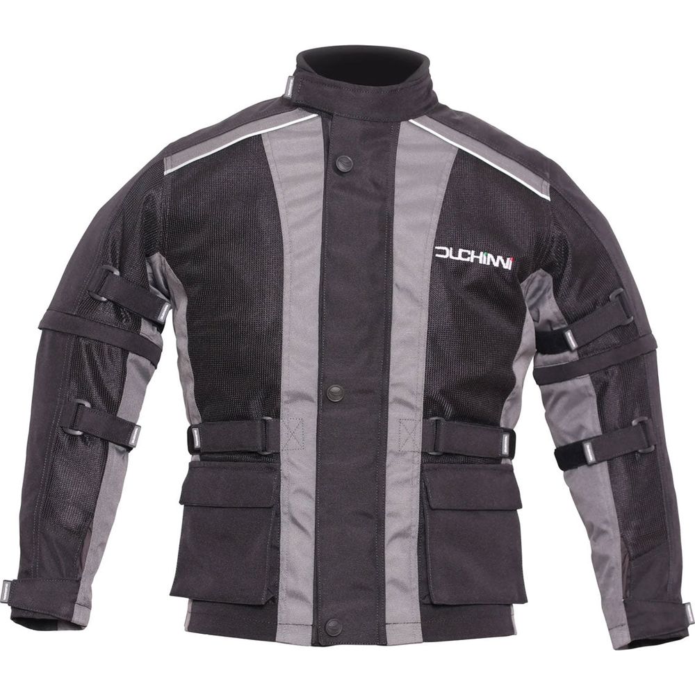 Duchinni Jago Air Kids Textile Jacket Black / Gunmetal FREE 1 YEAR Returns, FREE UK Delivery | ThrottleChimp
