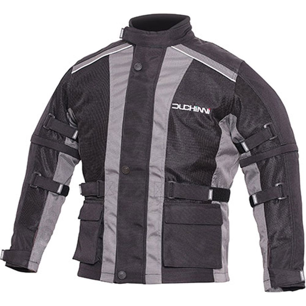 Duchinni Jago Air Kids Textile Jacket Black / Gunmetal FREE 1 YEAR Returns, FREE UK Delivery | ThrottleChimp