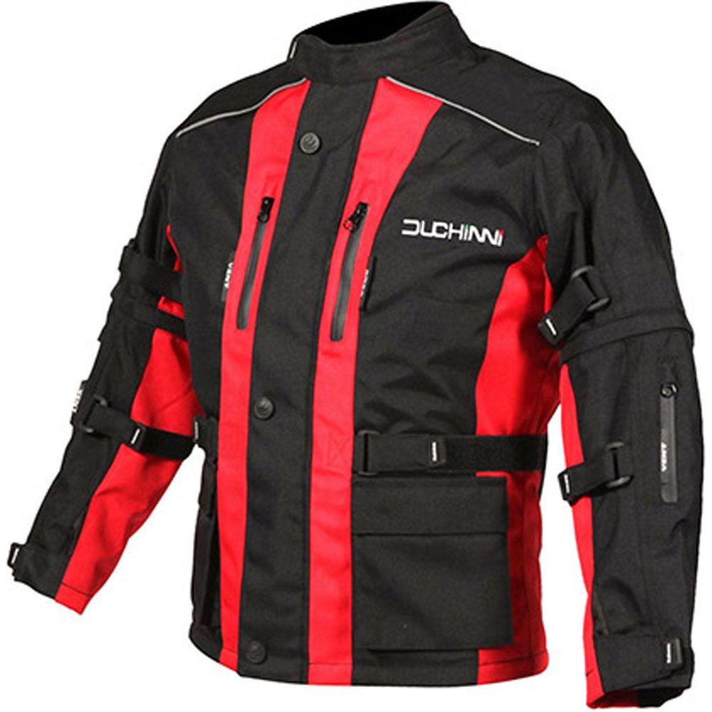 Duchinni Jago Kids Textile Jacket Black / Red FREE 1 YEAR Returns, FREE UK Delivery | ThrottleChimp