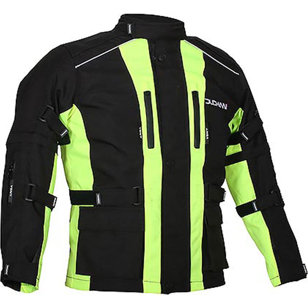 Duchinni Jago Kids Textile Jacket Black / Neon FREE 1 YEAR Returns, FREE UK Delivery | ThrottleChimp
