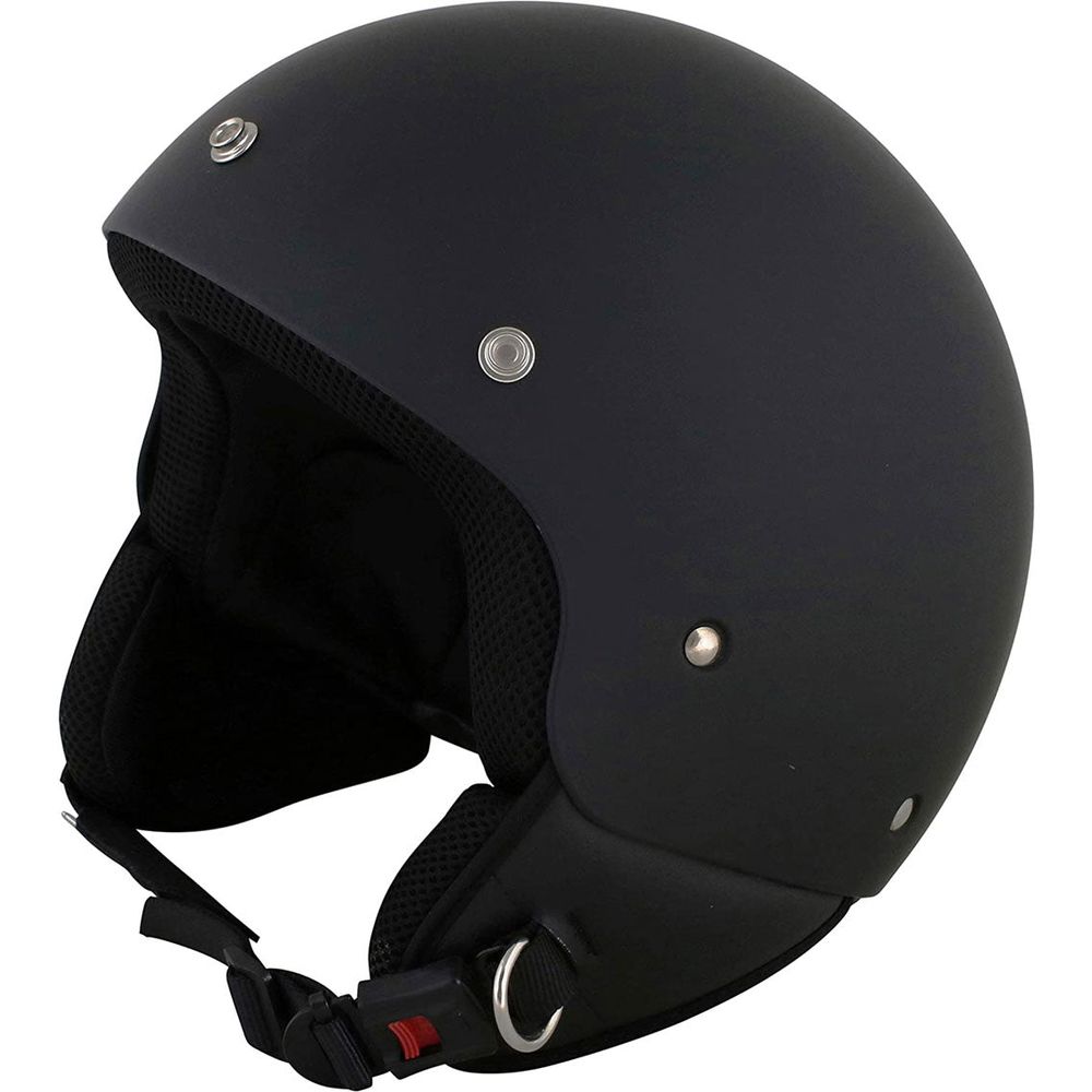 Duchinni D222 Open Face Helmet Matt Black FREE 1 YEAR Returns, FREE UK Delivery | ThrottleChimp