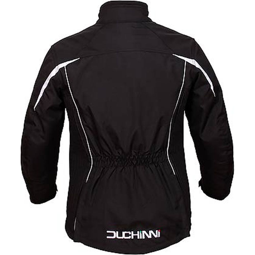 Duchinni Vienna Ladies Textile Jacket Black / White FREE 1 YEAR Returns, FREE UK Delivery | ThrottleChimp