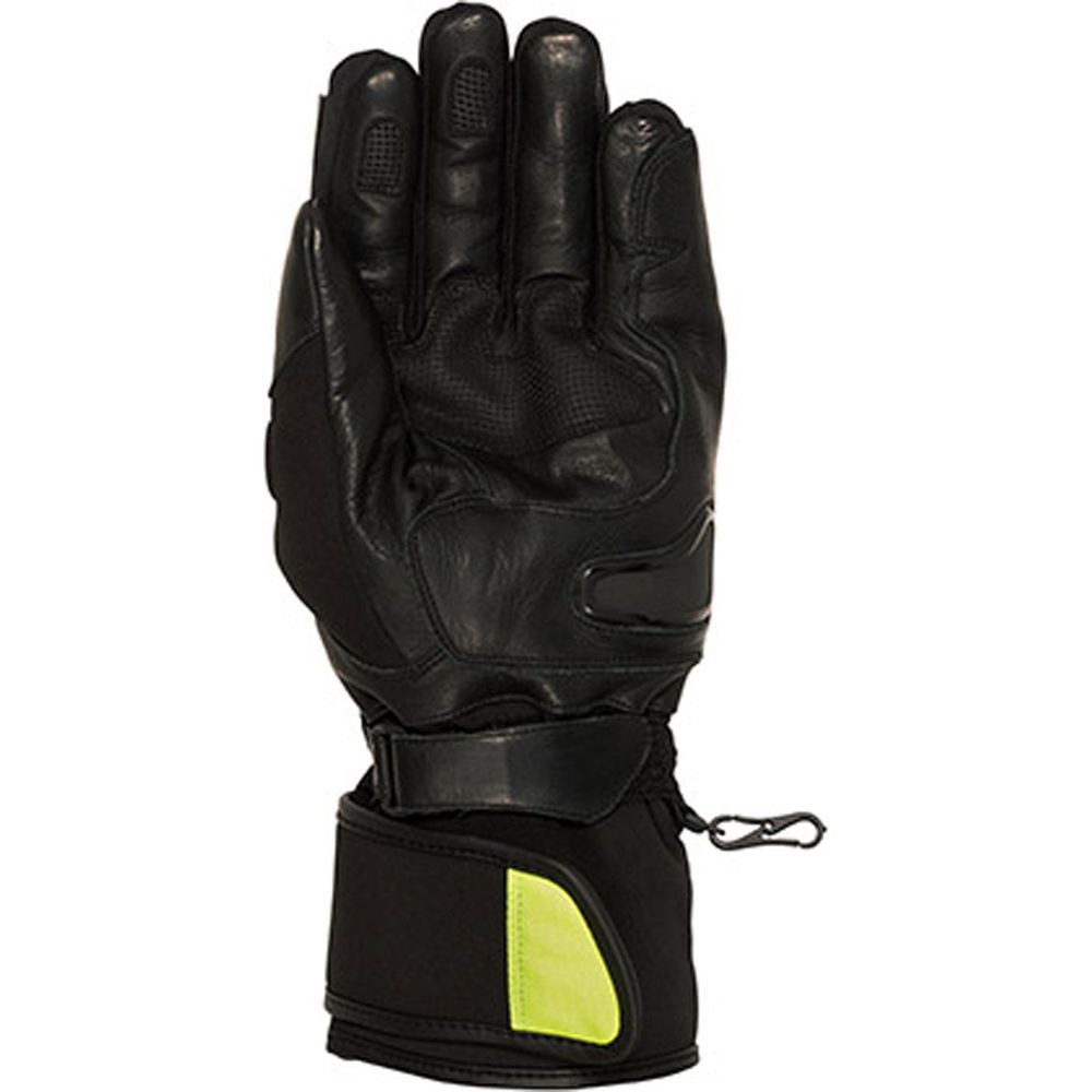 Duchinni Yukon 2.0 Leather / Textile Gloves Black / Neon FREE 1 YEAR Returns, FREE UK Delivery | ThrottleChimp