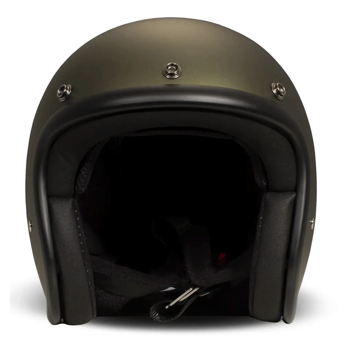 DMD Retro Jet Open Face Helmet Olive Gold FREE UK Delivery, FREE 365 Day Returns | Moto Central