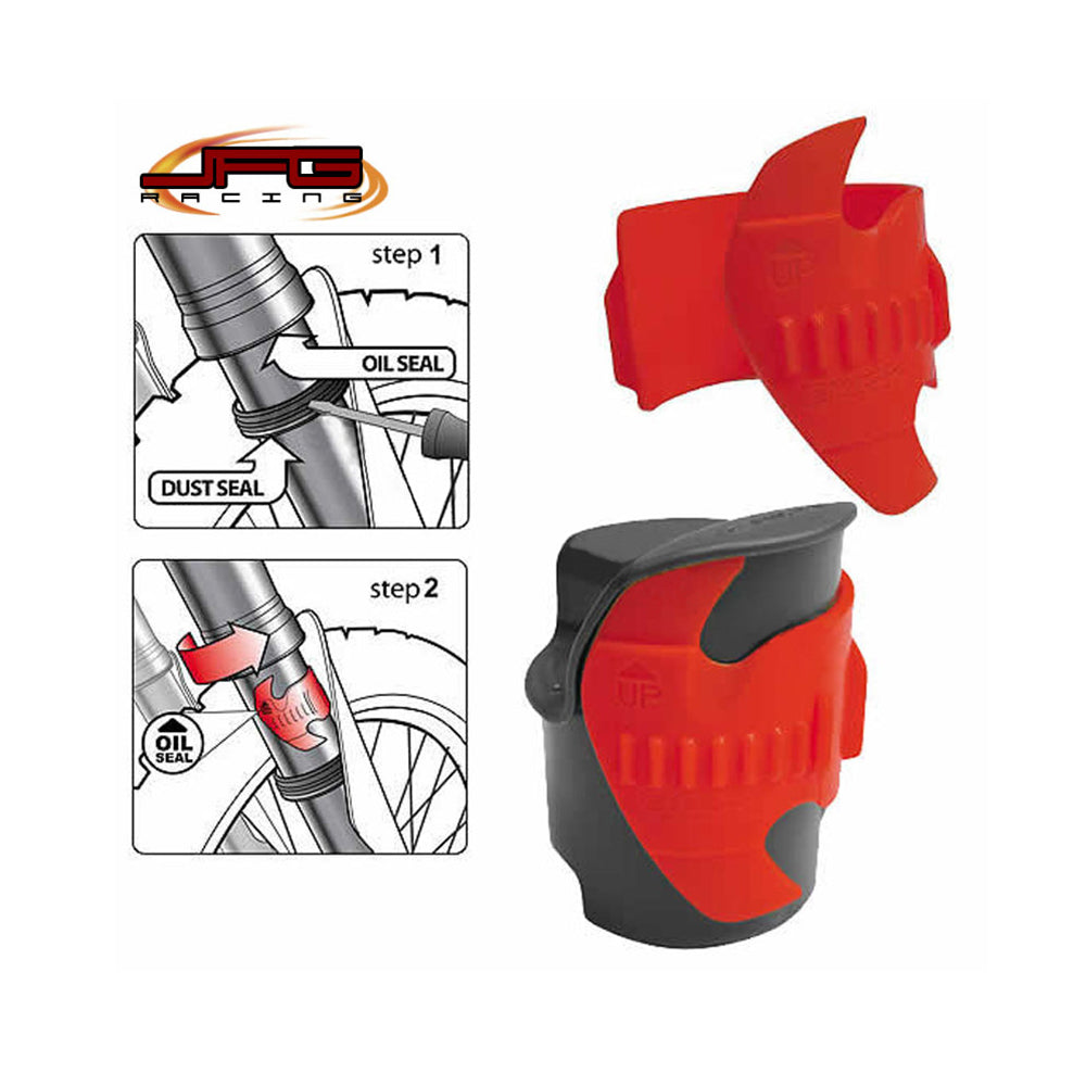 Bike It Fork Seal Saver Scraper Red FREE 1 YEAR Returns, FREE UK Delivery | ThrottleChimp