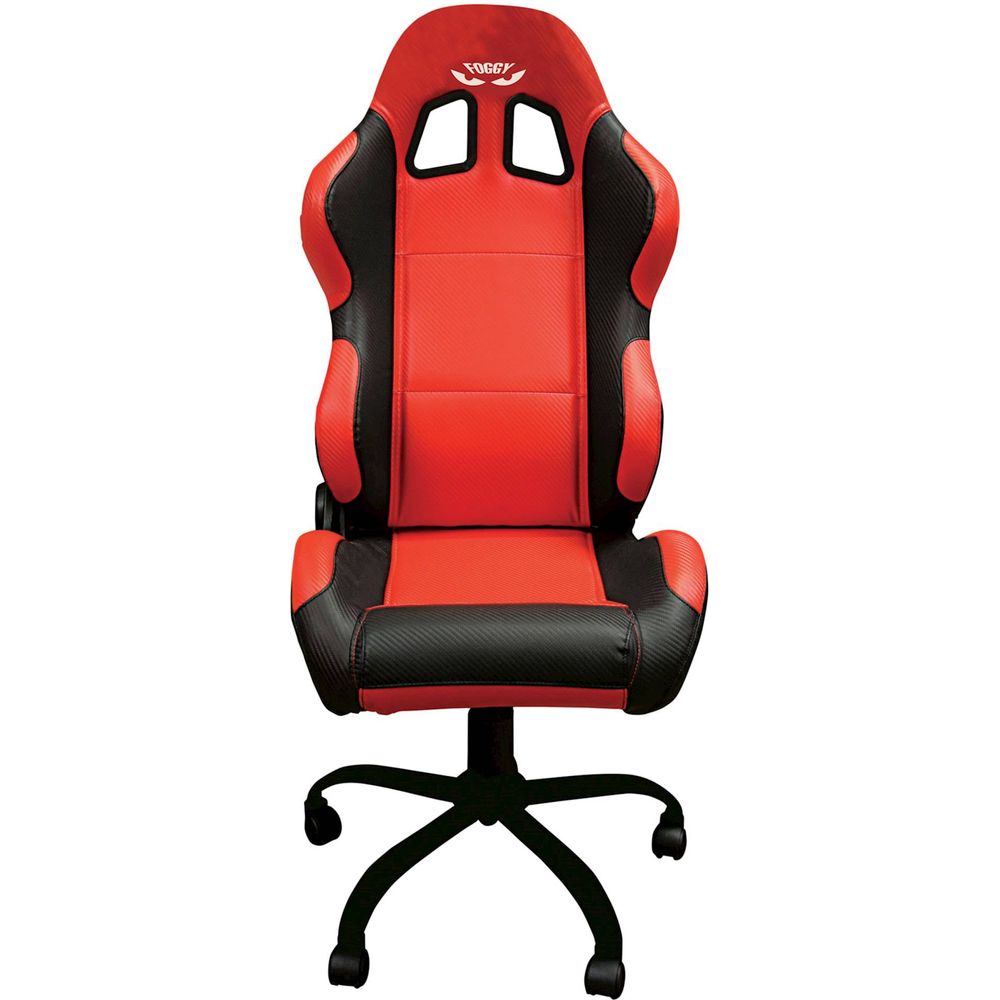 Foggy Team Chair Red With Black Trim FREE 1 YEAR Returns, FREE UK Delivery | ThrottleChimp