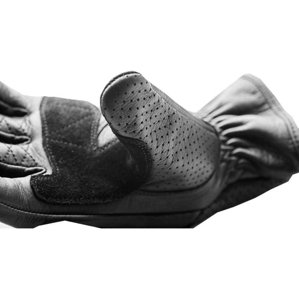 Fuel Rodeo Leather Gloves Black FREE 1 YEAR Returns, FREE UK Delivery | ThrottleChimp