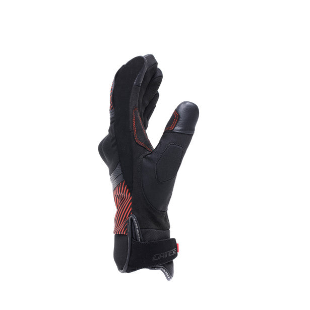 Dainese Fulmine D-Dry Gloves Black / Black / Red FREE 1 YEAR Returns, FREE UK Delivery | ThrottleChimp