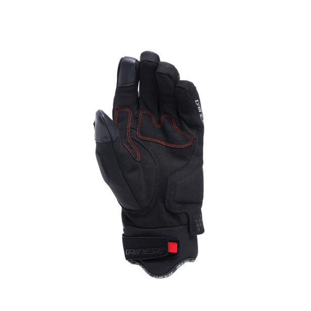 Dainese Fulmine D-Dry Gloves Black / Black / Red FREE 1 YEAR Returns, FREE UK Delivery | ThrottleChimp