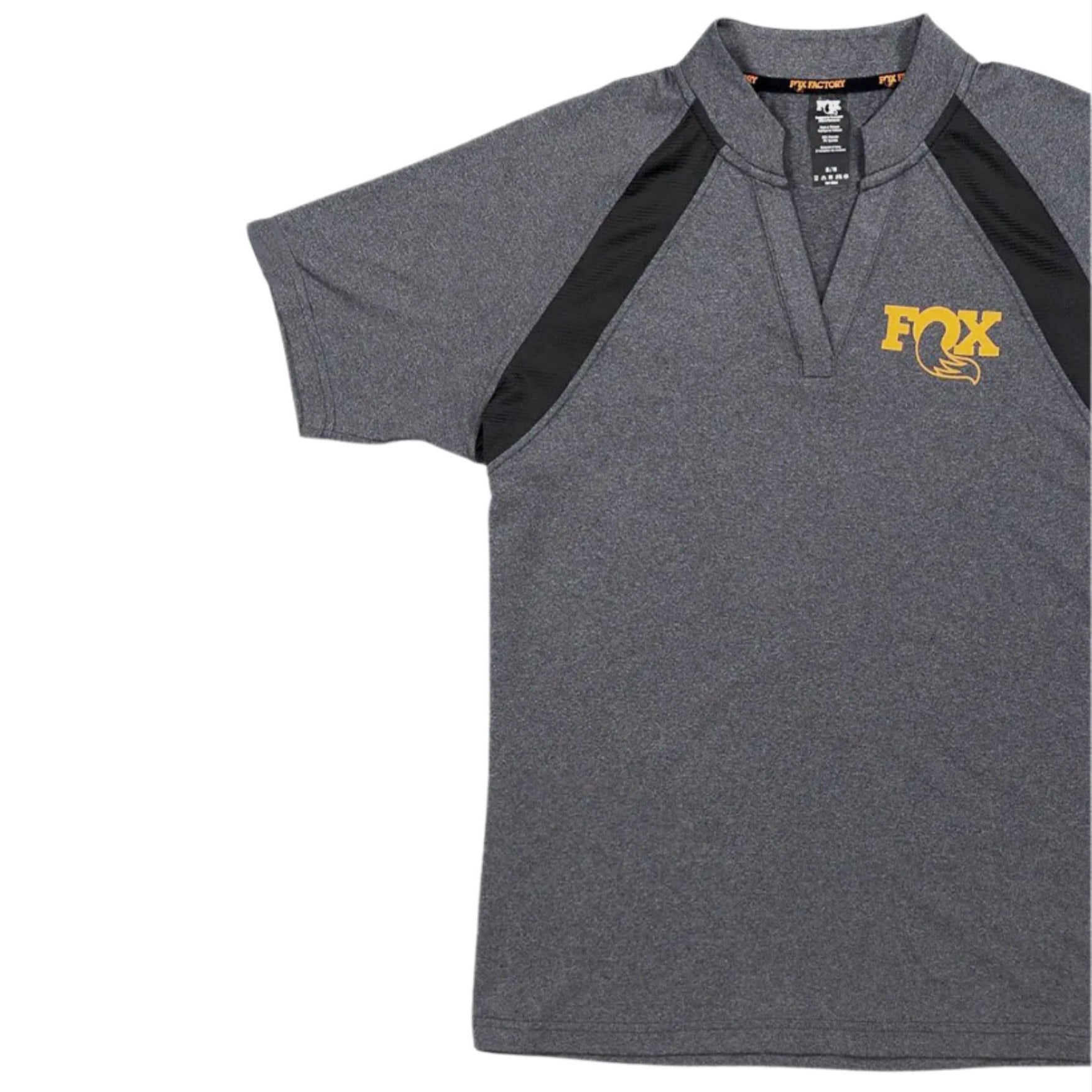 FOX Ladies Polo Cycle Shirt Grey - FREE 1 YEAR Returns, FREE UK Shipping | ThrottleChimp