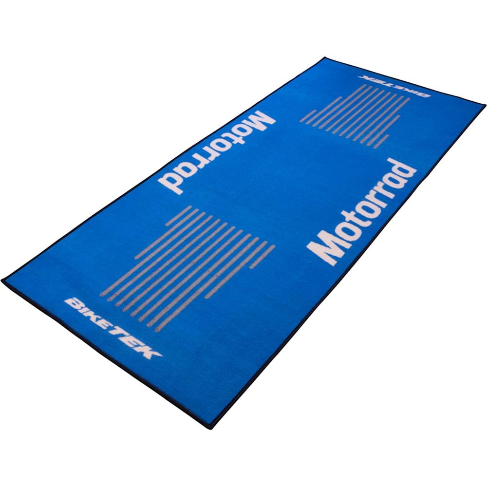 BikeTek Series 3 Motorrad Logo Garage Mat Blue FREE 1 YEAR Returns, FREE UK Delivery | ThrottleChimp
