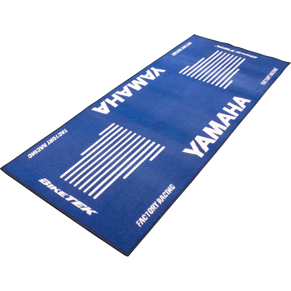 BikeTek Series 3 Yamaha Logo Garage Mat Blue FREE 1 YEAR Returns, FREE UK Delivery | ThrottleChimp