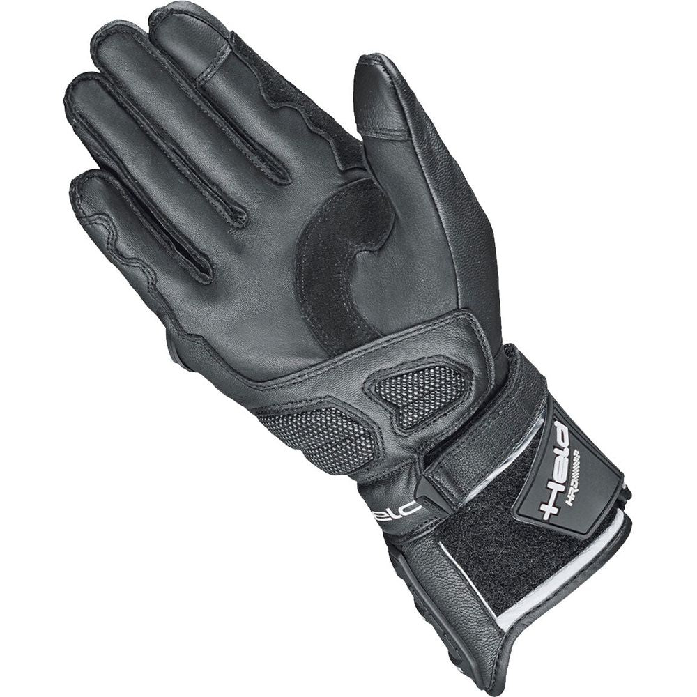 Held Akira RR Leather Gloves Black / White FREE 1 YEAR Returns, FREE UK Delivery | ThrottleChimp
