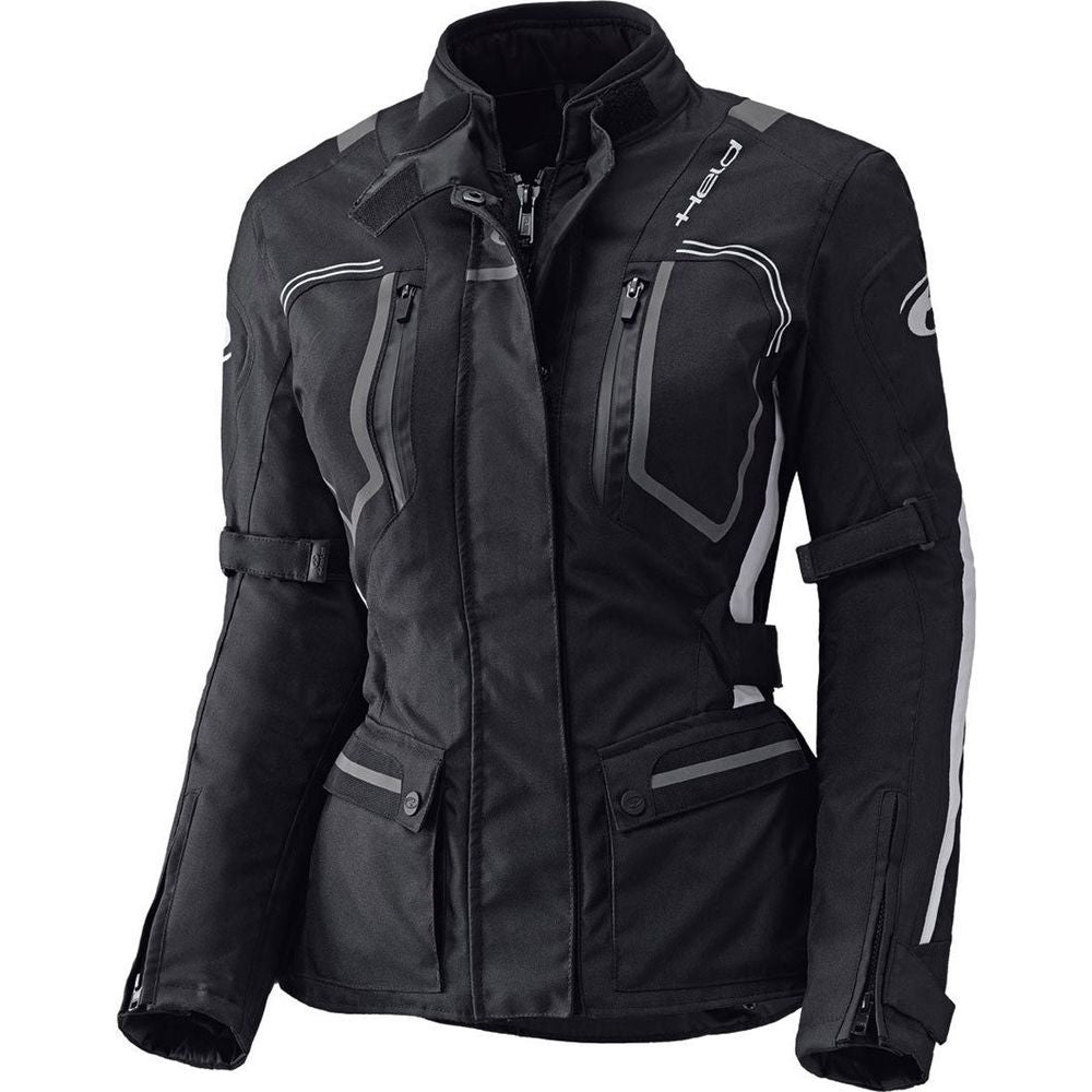 Held Zorro Ladies Textile Jacket Black / White FREE 1 YEAR Returns, FREE UK Delivery | ThrottleChimp