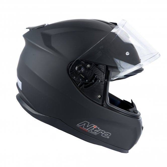 Nitro N540 DVS Full Face Helmet Satin Black FREE 1 YEAR Returns, FREE UK Delivery | ThrottleChimp