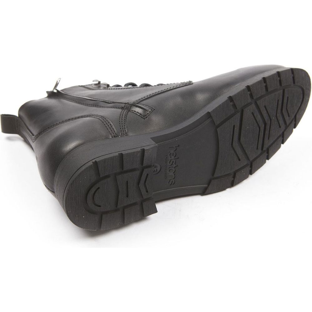 Helstons City Leather Boots Aniline Black FREE 1 YEAR Returns, FREE UK Delivery | ThrottleChimp