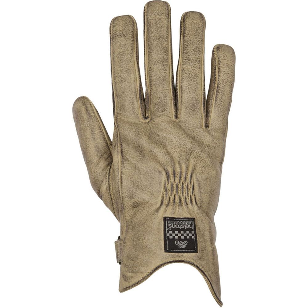 Helstons Condor Summer Leather Gloves Beige / Black FREE 1 YEAR Returns, FREE UK Delivery | ThrottleChimp