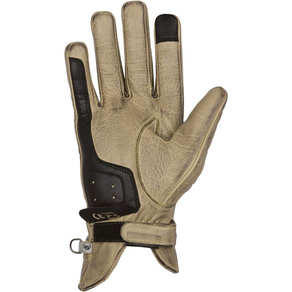 Helstons Condor Summer Leather Gloves Beige / Black FREE 1 YEAR Returns, FREE UK Delivery | ThrottleChimp