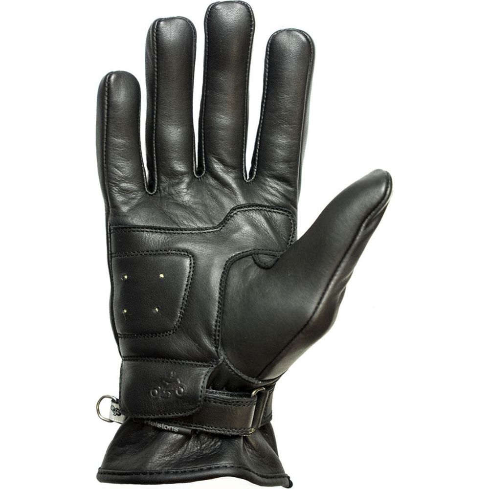 Helstons First Summer Leather Gloves Black FREE 1 YEAR Returns, FREE UK Delivery | ThrottleChimp
