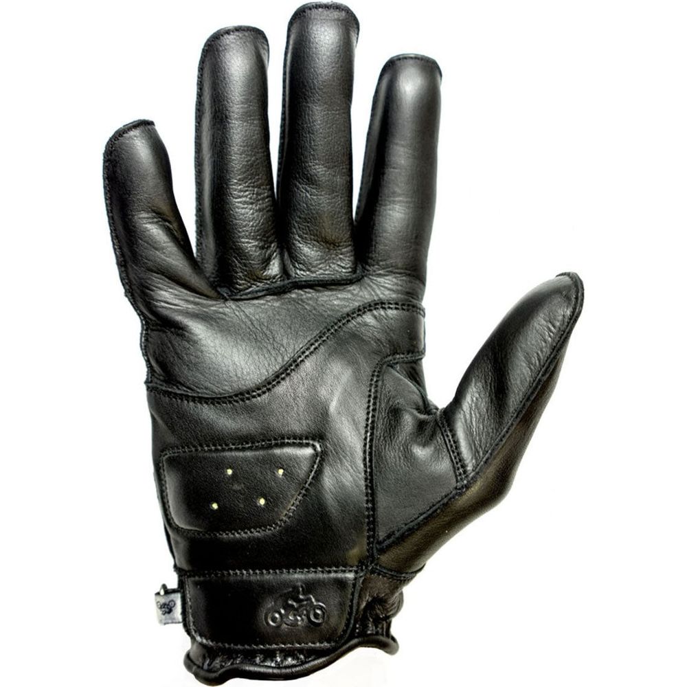 Helstons Hiro Summer Leather Gloves Black FREE 1 YEAR Returns, FREE UK Delivery | ThrottleChimp