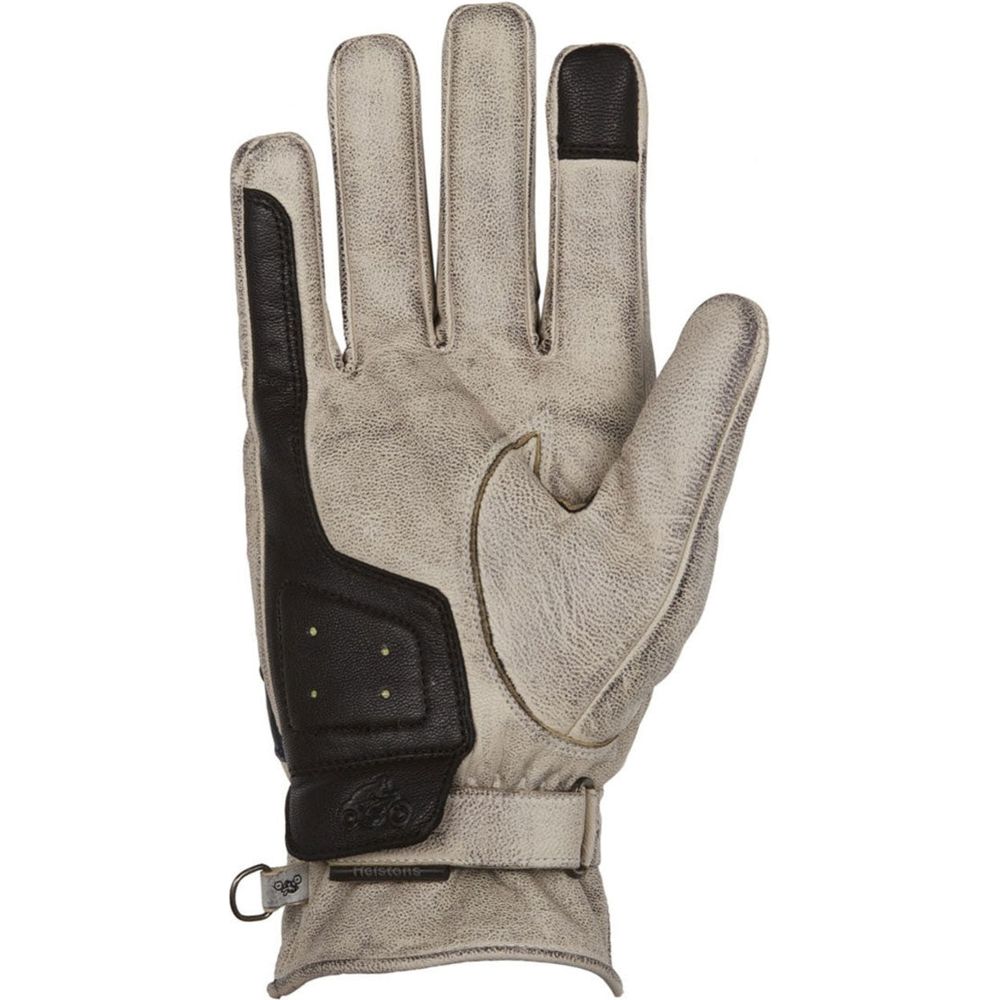 Helstons Mora Summer Leather Gloves Beige / Blue / Red FREE 1 YEAR Returns, FREE UK Delivery | ThrottleChimp