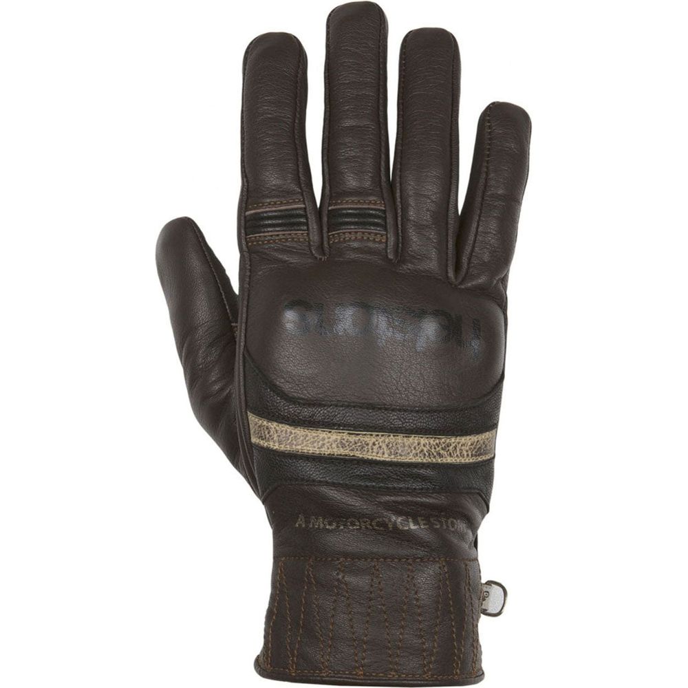 Helstons Mora Summer Leather Gloves Brown / Black / Beige FREE 1 YEAR Returns, FREE UK Delivery | ThrottleChimp
