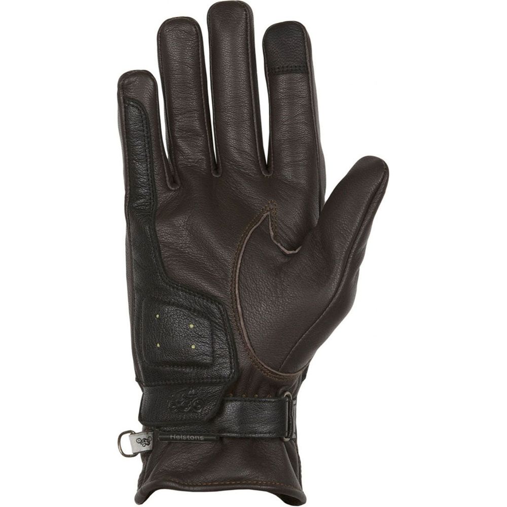 Helstons Mora Summer Leather Gloves Brown / Black / Beige FREE 1 YEAR Returns, FREE UK Delivery | ThrottleChimp
